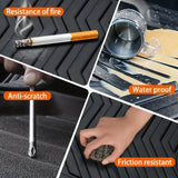 Waterproof all-weather car mats containing water and spills