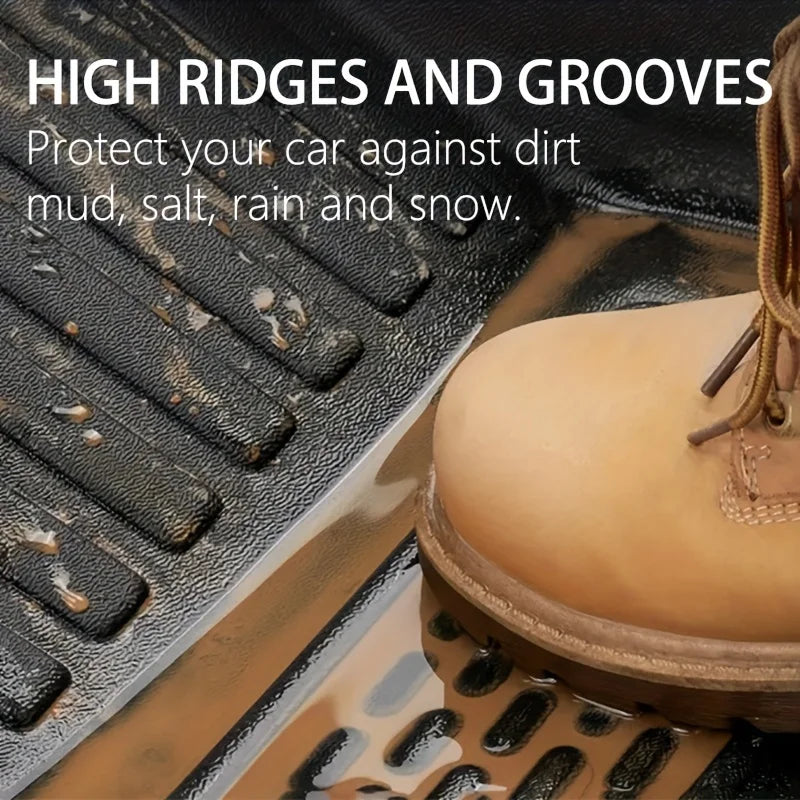 TPE car floor mats protecting vehicle carpet from mud and dirt
