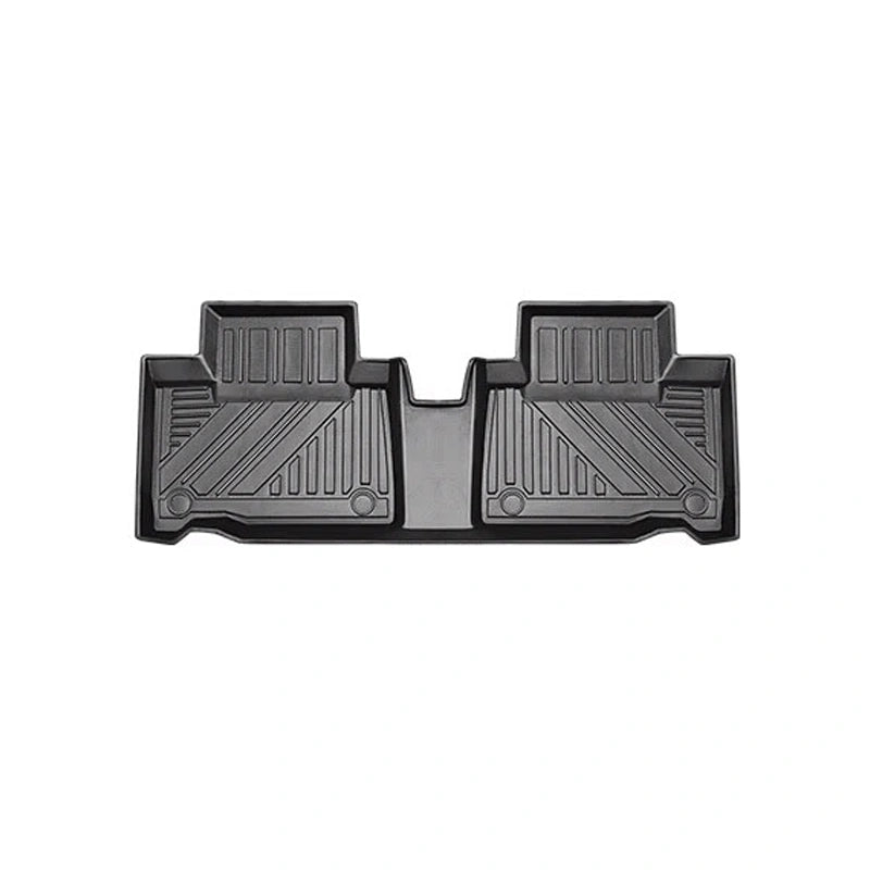 Custom-fit TPE rear car floor mats
